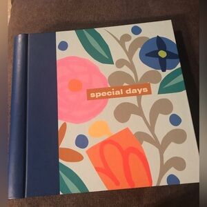 Special days monthly note/card holder with pockets on one side & days on other.